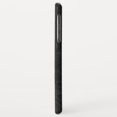 ブラックレザーフェイクにモノグラム Case-Mate iPhoneケース (裏面/左)