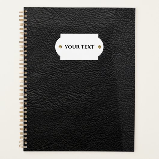 ブラックレザープランナー プランナー手帳 (正面)