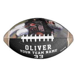 ブラックレザープリントベージュ選手ナンバーチームの写真 アメリカンフットボール