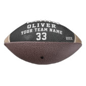 ブラックレザープリントベージュ選手ナンバーチームの写真 アメリカンフットボール (回転270)