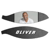 ブラックレザープリント名写真 バスケットボール (パネル)