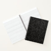 ブラックレザーペイズリー ノートブック (内部)