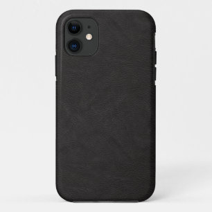 ブラックレザーマットデザイン iPhone 11 ケース