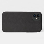 ブラックレザーマットデザイン Case-Mate iPhoneケース (裏面(横))