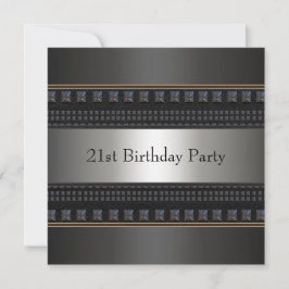 ブラックレザーマン21st誕生日パーティー 招待状