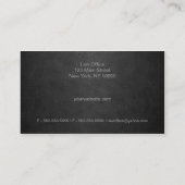 ブラックレザールック 名刺 (裏面)