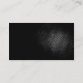 ブラックレザー効果フィットネススポーツ名刺 名刺 (裏面)