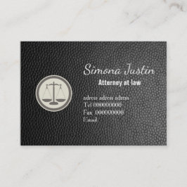 ブラックレザー弁護士名刺 名刺