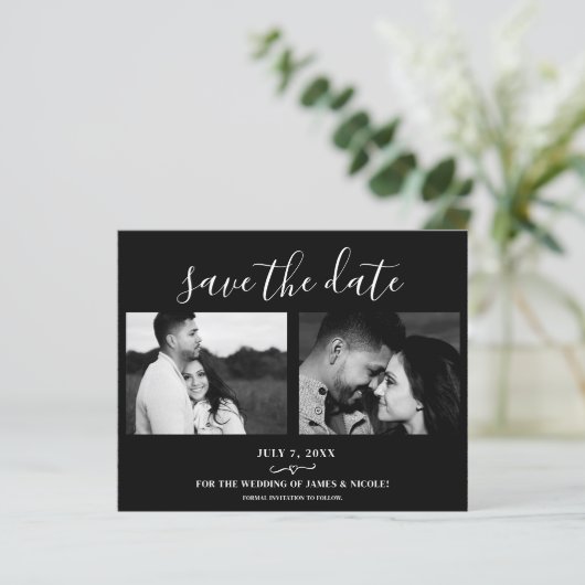 ブラックレザー結婚バイクの2枚の写真データを保存 (スタンド正面)