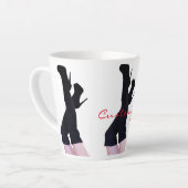 ブラックレザー腿 – ハイブーツThunder_Cove カフェラテマグ (左アングル)