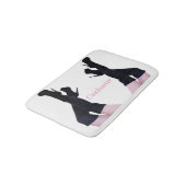 ブラックレザー腿 – ハイブーツThunder_Cove バスマット (アングル)