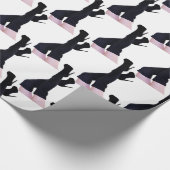 ブラックレザー腿 – ハイブーツThunder_Cove ラッピングペーパー (角)