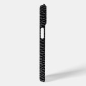 ブラックレザー調のiPhoneケース Case-Mate iPhoneケース (裏面 / 右)