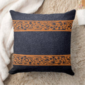 ブラックレザー クッション (ブランケット)