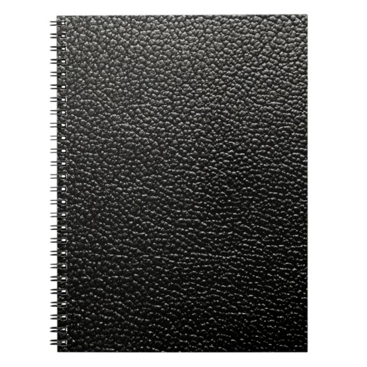 ブラックレザー ノートブック (正面)