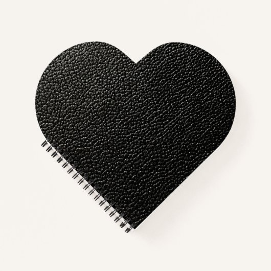 ブラックレザー ノートブック (正面)