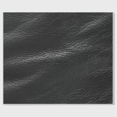 ブラックレザー ラッピングペーパー (フラット)