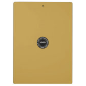 ブラックレザー、金ゴールド クリップボード (裏面)