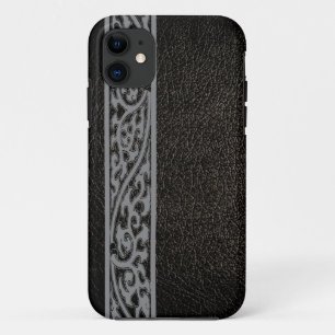 ブラックレザー iPhone 11 ケース
