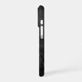 ブラックレザー iPhoneケース (左側面)