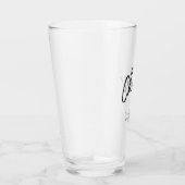 ブラックレタリング応援大人の誕生日パーティーのお願い タンブラーグラス (右)