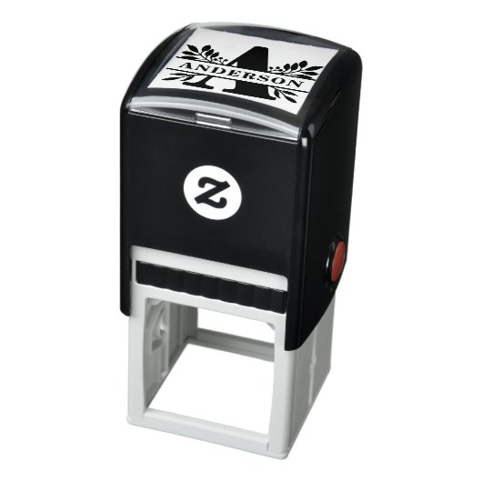 ブラックレターA葉モノグラム セルフインキングスタンプ (商品)