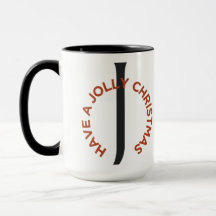 ブラックレターJレッド文字クリスマスすてきあり