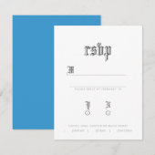 ブラックレターRSVP 出欠カード (正面/裏面)