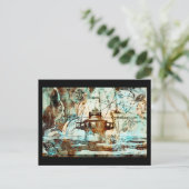 ブラックレッジライトハウスアンドマップ ポストカード (スタンド正面)