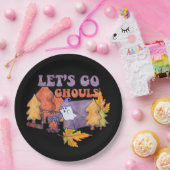 ブラックレッツゴーグルス秋パンプキンハロウィーン ペーパープレート (パーティー)