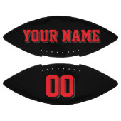 ブラックレッドとチャコールグレーのフットボカスタムール アメリカンフットボール (パネル)