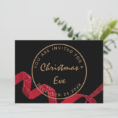 ブラックレッドのクリスマスイブのディナーと冬 招待状 (スタンド正面)