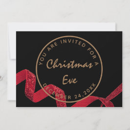 ブラックレッドのクリスマスイブのディナー Winter 招待状