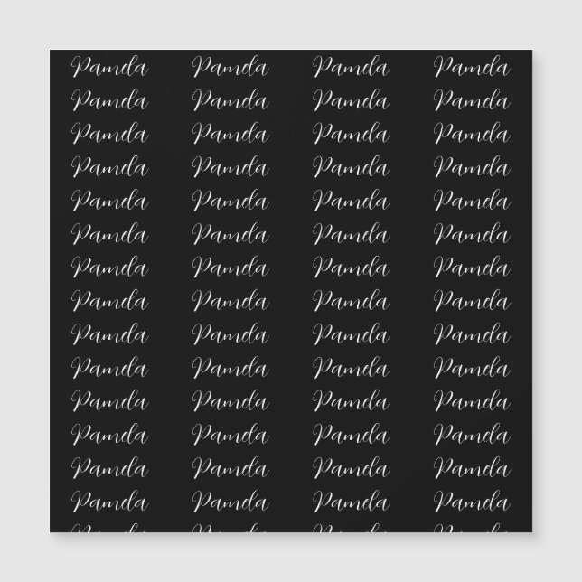 ブラックレッドのミニマリストの追加パーソナライズされた名 (正面)