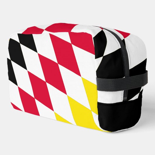 ブラックレッドイエローブルーバイエルダイヤモンド国旗のパターン ドップキット (左コーナー)