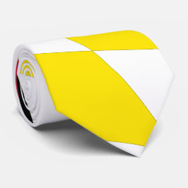 ブラックレッドイエローブルーバイエルダイヤモンド国旗のパターン ネクタイ