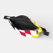 ブラックレッドイエローブルーバイエルダイヤモンド国旗のパターン ファニーパック (見開き)