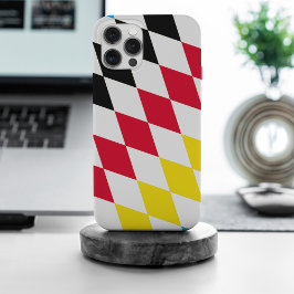 ブラックレッドイエローブルーバイエルダイヤモンド国旗のパターン iPhone 15 PRO MAXケース