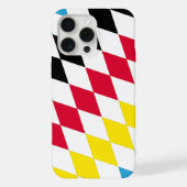 ブラックレッドイエローブルーバイエルダイヤモンド国旗のパターン iPhoneケース (裏面)