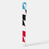 ブラックレッドイエローブルーバイエルダイヤモンド国旗のパターン iPhoneケース (右側面)