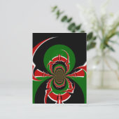 ブラックレッドグリーングラフィックスHAKUNA MATATA ポストカード (スタンド正面)