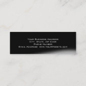 ブラックレッドグレーモノグラムフォトグラファーの名刺 スキニー名刺 (裏面)