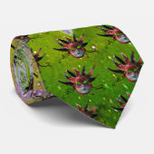 ブラックレッドジェスターマスク，仮装パーティー ネクタイ (ロール)