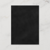 ブラックレッドフローラ結婚ゴシック様式の願い井戸 エンクロージャーカード (裏面)