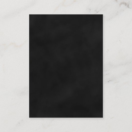 ブラックレッドフローラ結婚ゴシック様式の願い井戸 エンクロージャーカード (裏面)