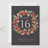 ブラックレッドベリー+ユーカリプタスホリデーテーブル番号 (正面)