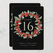 ブラックレッドベリー+ユーカリプタスホリデーテーブル番号 (正面/裏面)