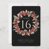 ブラックレッドベリー+ユーカリプタスホリデーテーブル番号 (正面)