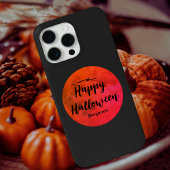 ブラックレッドムーンゴシックホラーハッピーハローウィン Case-Mate iPhoneケース