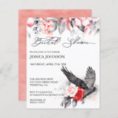 ブラックレッドラヴェンクロウオータムブライダルシャワー (正面/裏面)